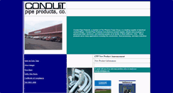 Desktop Screenshot of conduitpipe.com